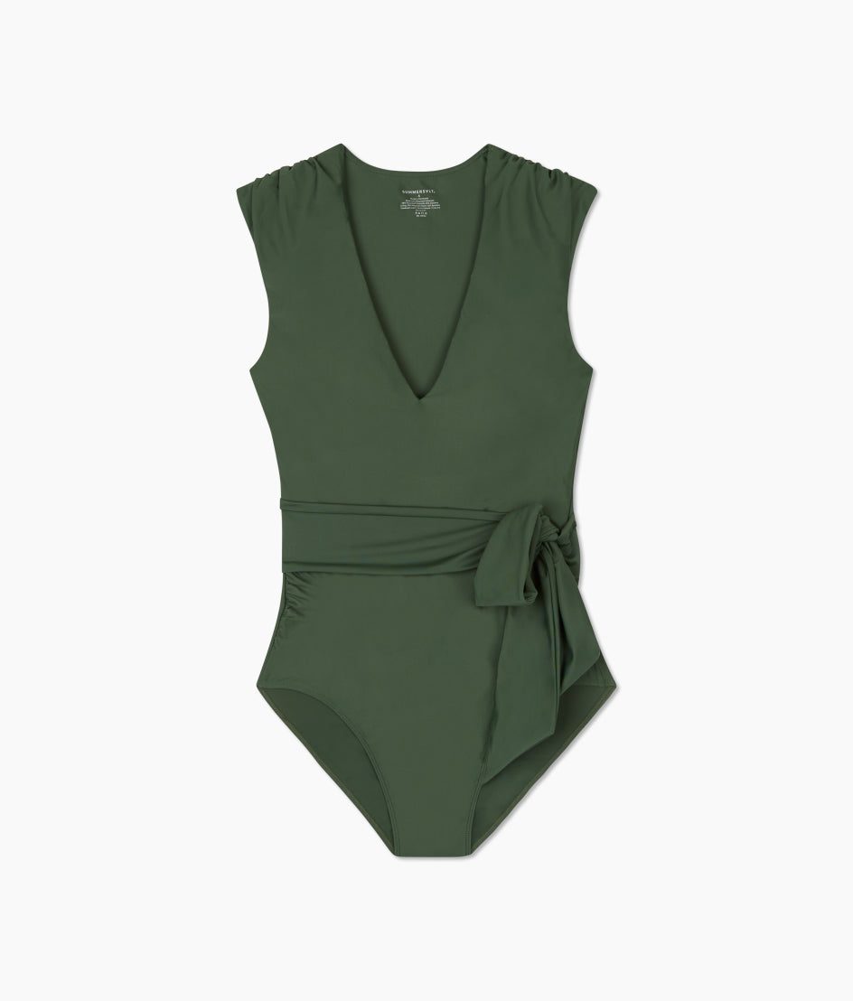 The Breaker Belted One-Piece - Olive