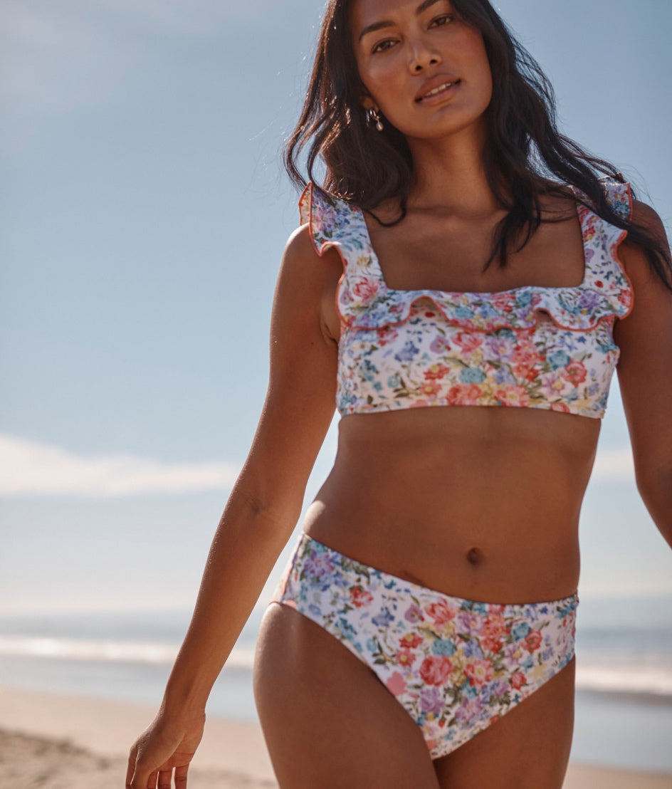 The Classic Mid-Rise Bikini Bottom - Bouquet Parade