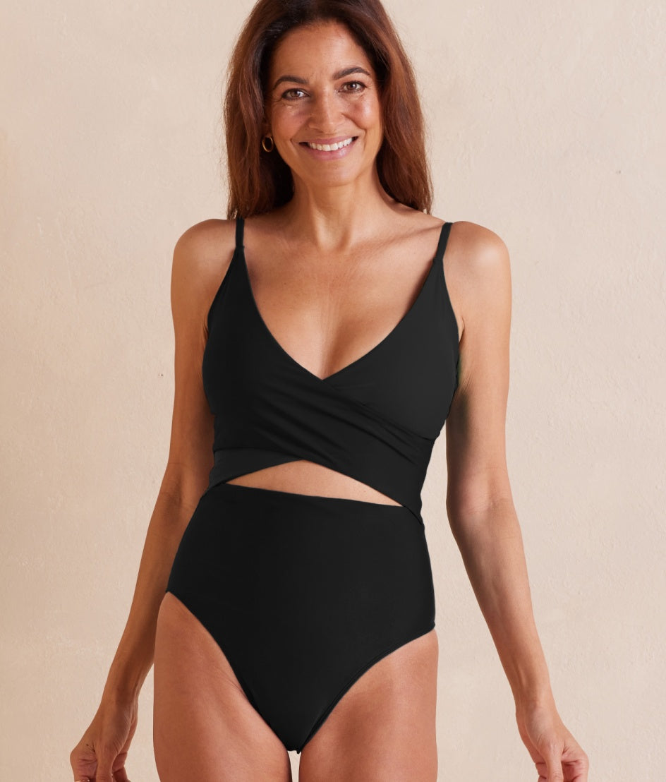 The Long Torso Sea Breeze Cutout One-Piece - Sea Urchin