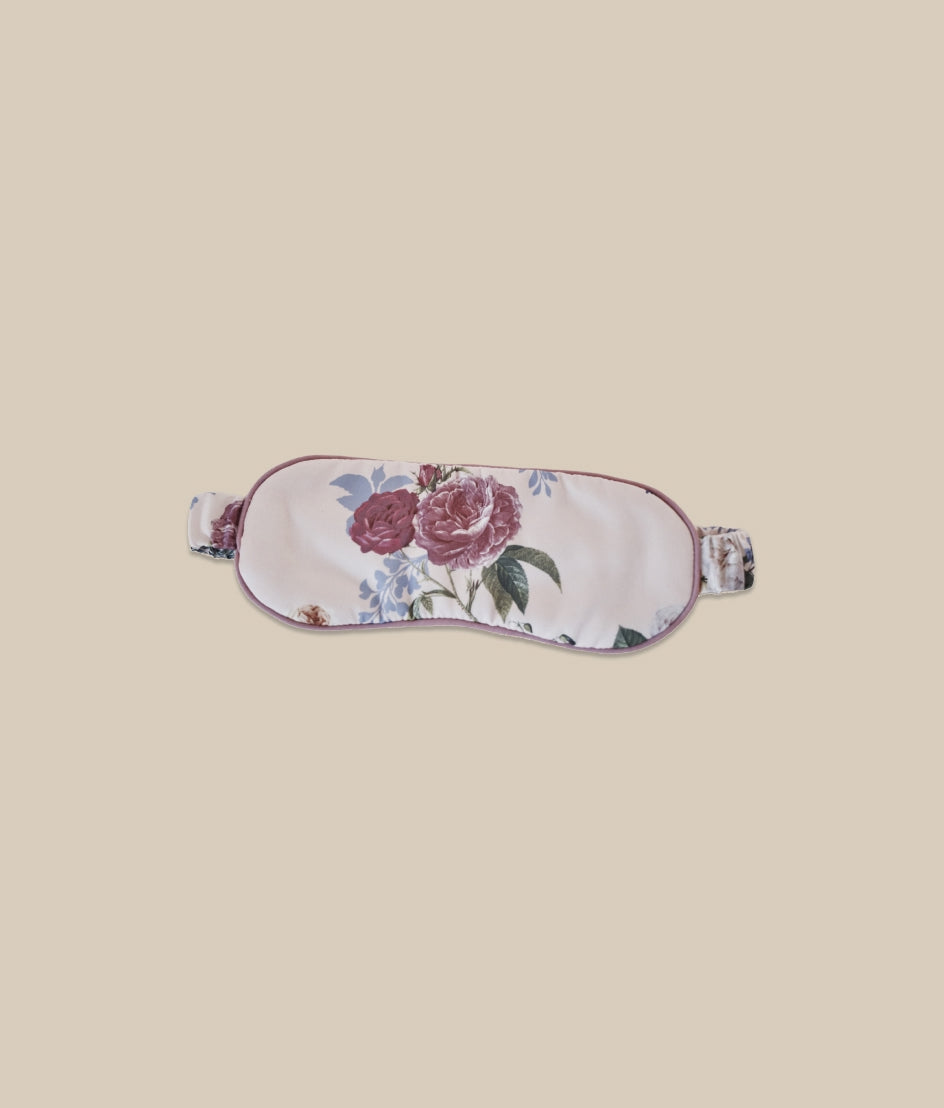 The Silky Luxe Eye Mask - Lady B Floral Pink