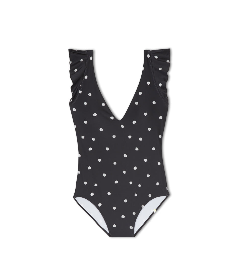 The Ruffle Backflip - Microfloral in Sea Urchin & White Sand