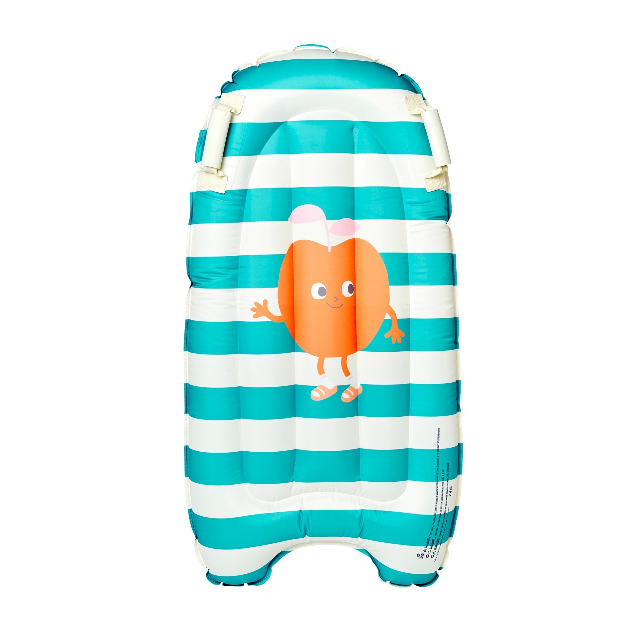 Kids Surf Mat - Poppy the Peach Green Stripe