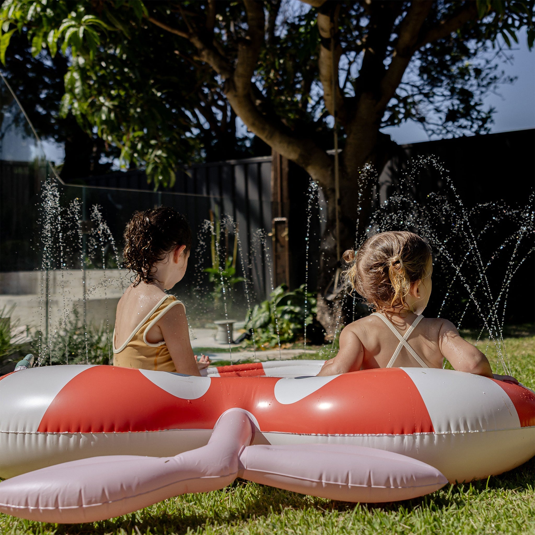 Kids Sprinkler Mat - Poppy the Peach Multi