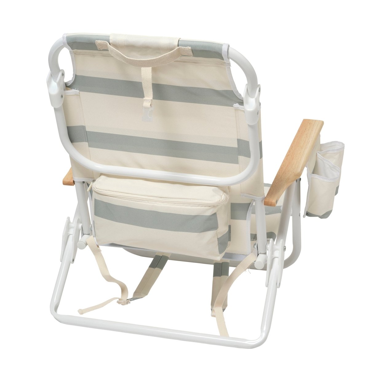 Beach Chair Deluxe - La Palma Sage Stripe
