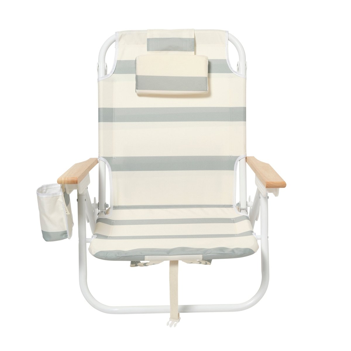 Beach Chair Deluxe - La Palma Sage Stripe