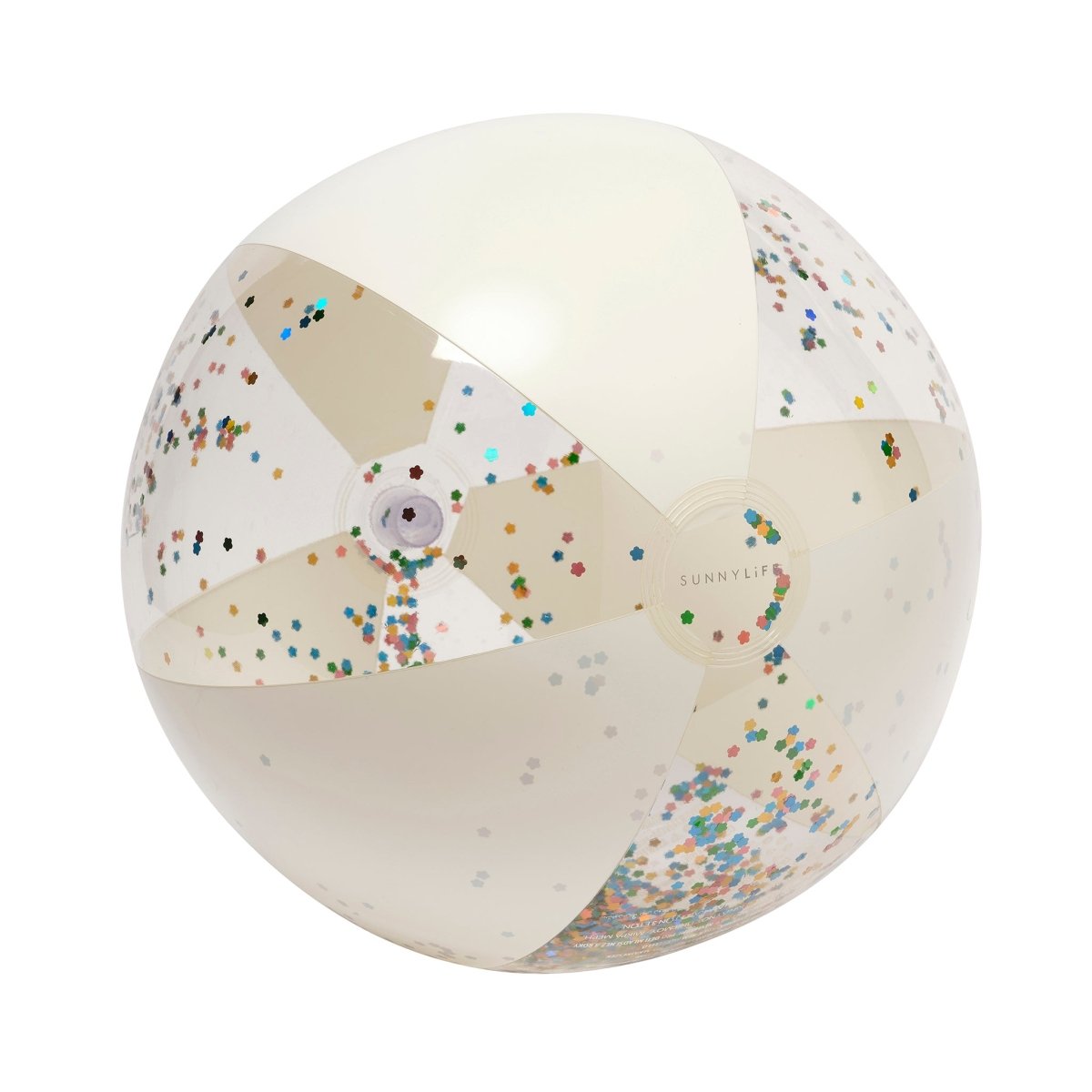 Inflatable Beach Ball - Cotton Candy Glitter