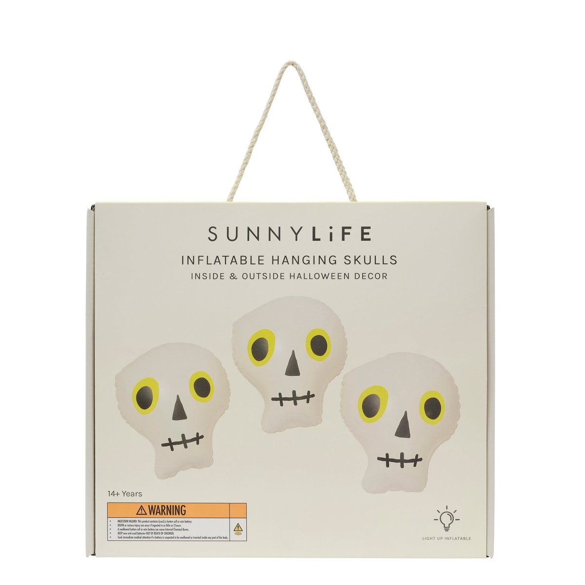 Inflatable Hanging Skulls Halloween Set