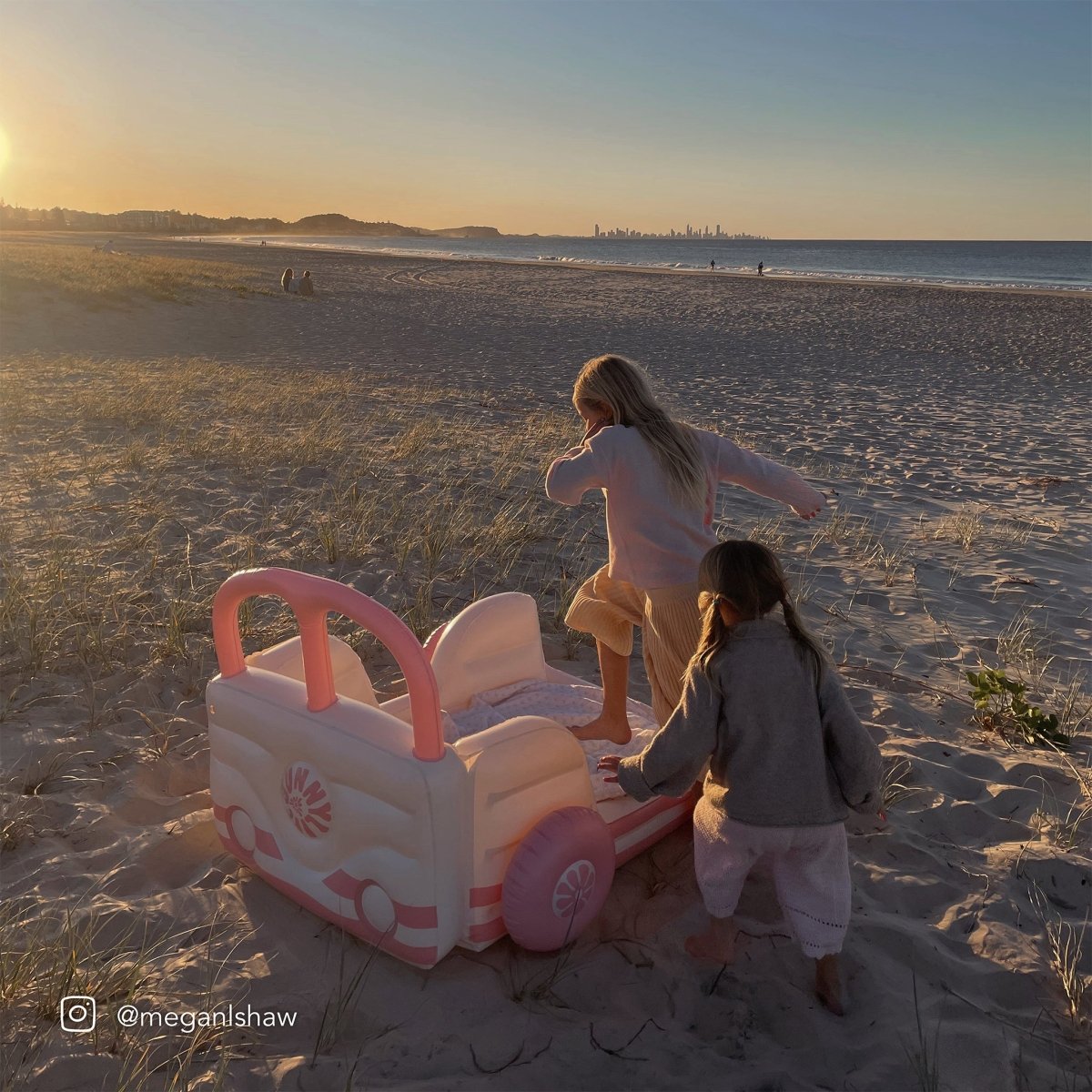 Kids Air Mattress - Summer Van Pink