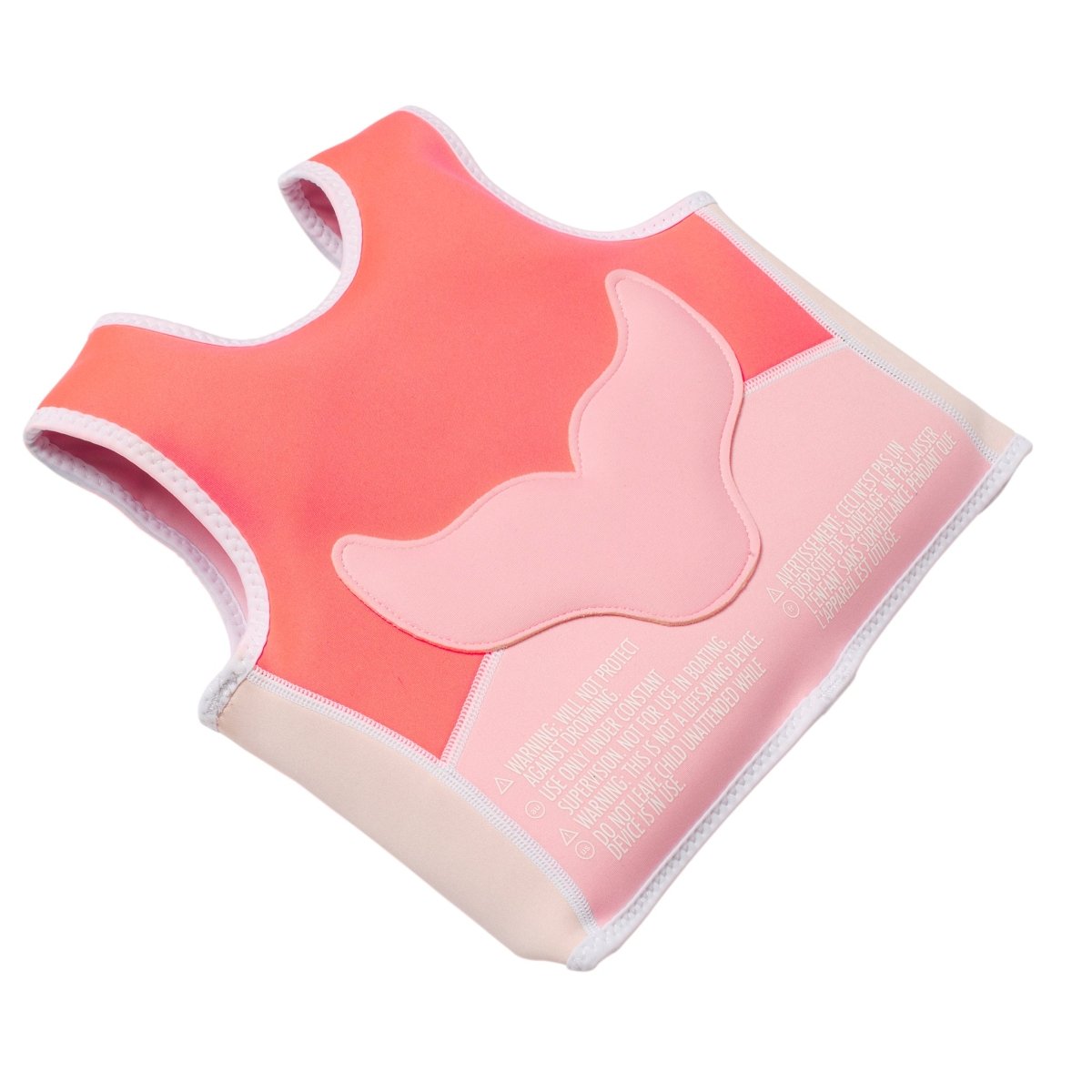 Kids Swim Vest 1-2 - Melody The Mermaid Pink