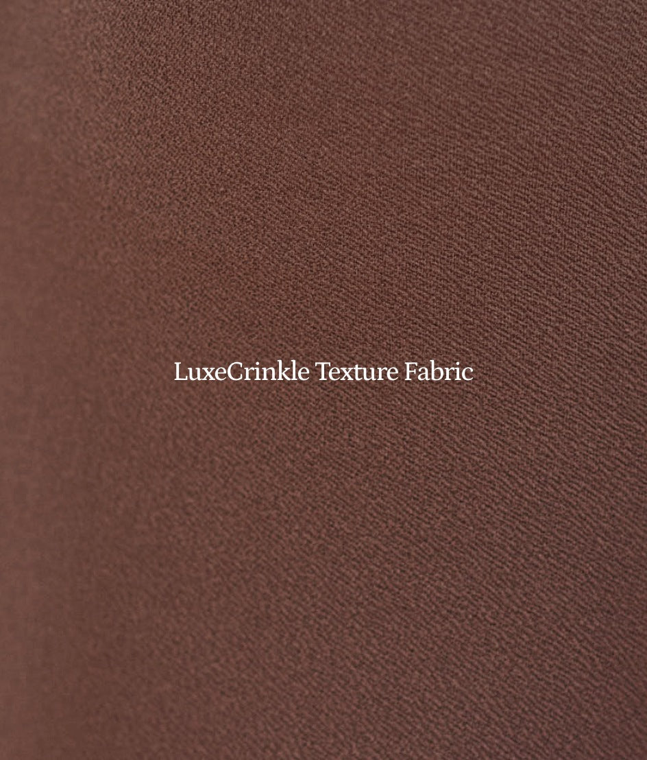 The LuxeCrinkle Side Cinch Swim Skirt - Mocha