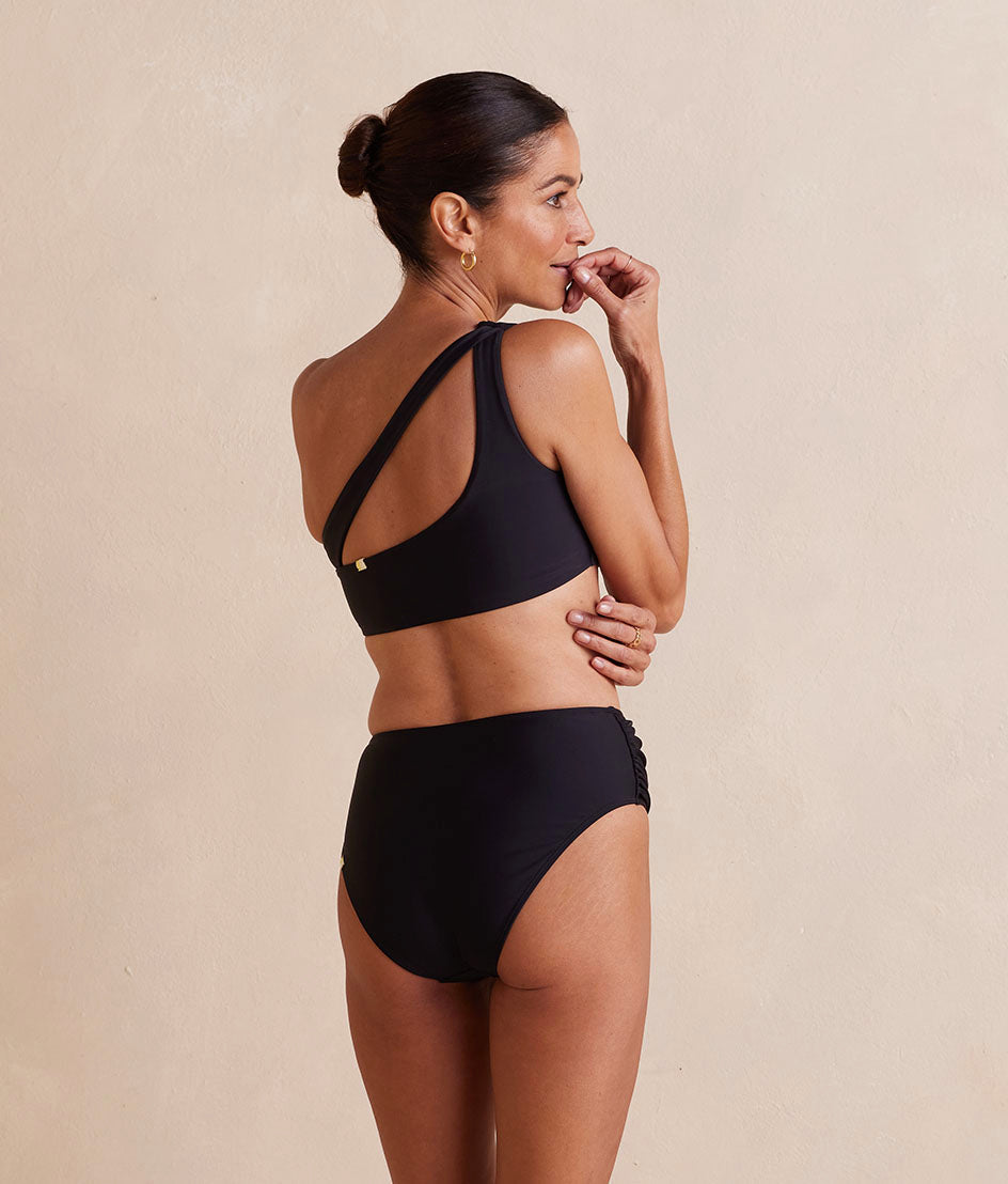 The Ruched Sidestroke Bikini Top - Sea Urchin