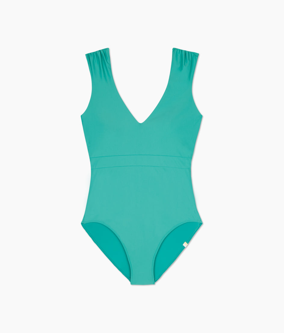 The Ruched Backflip - Ocean Jade