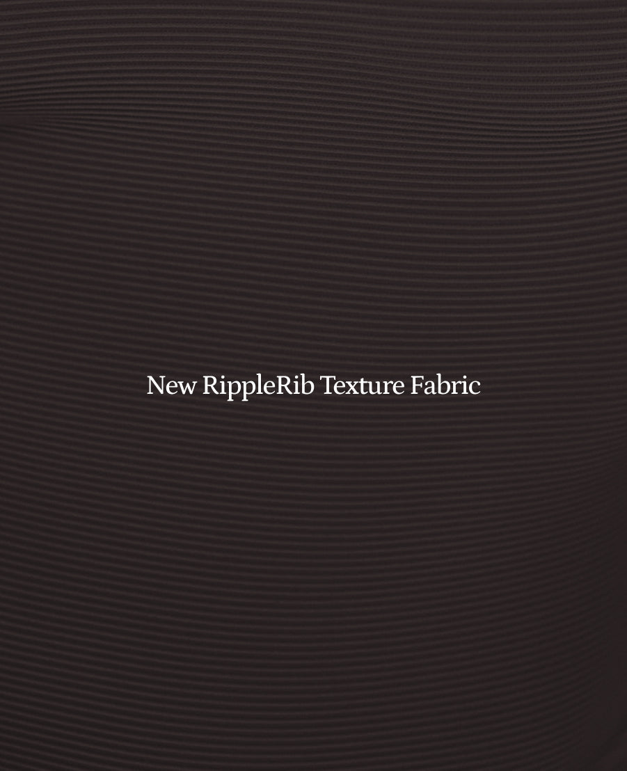 The RippleRib Mid Rise Bikini Bottom - Sea Urchin