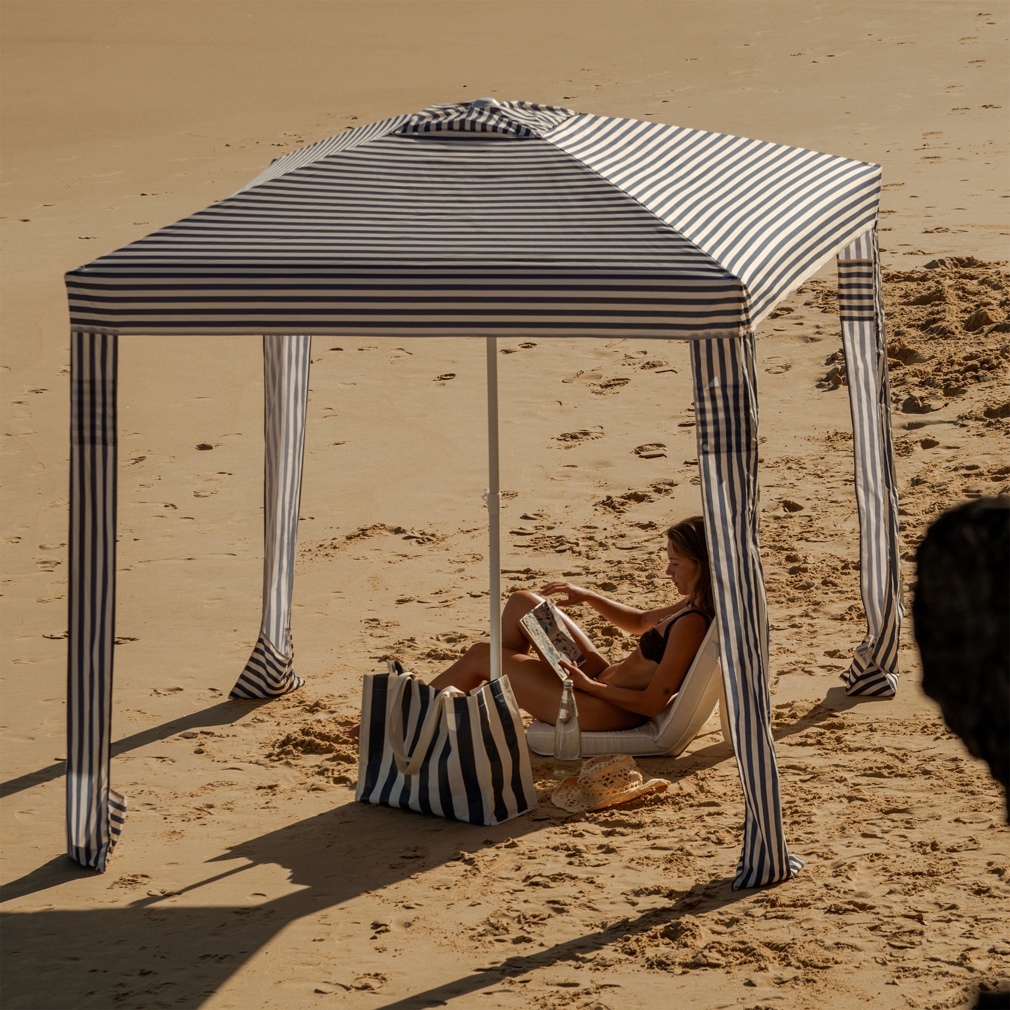 Beach Cabana - Marine Stripe