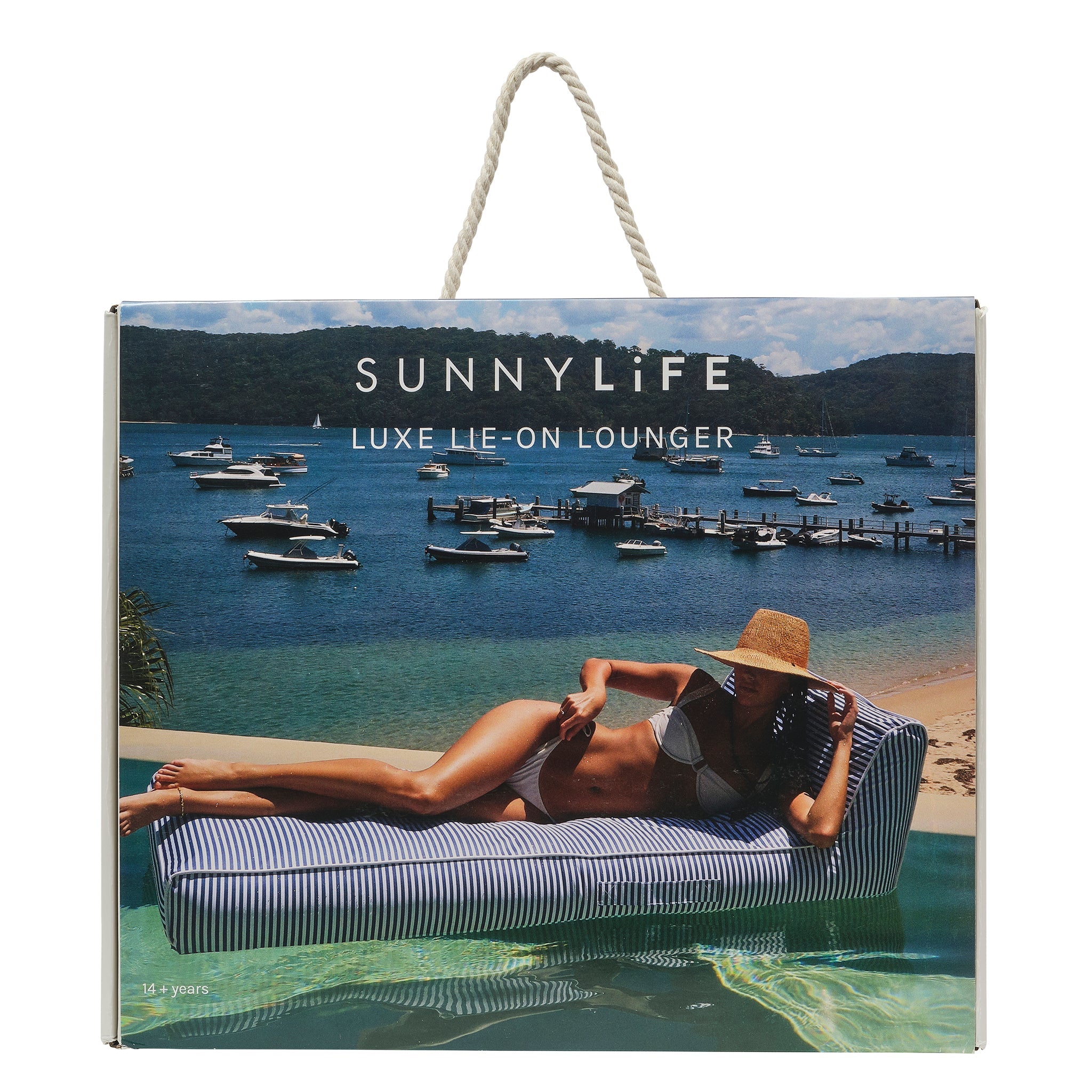 Luxe Lie-On Lounger - Le Weekend Navy