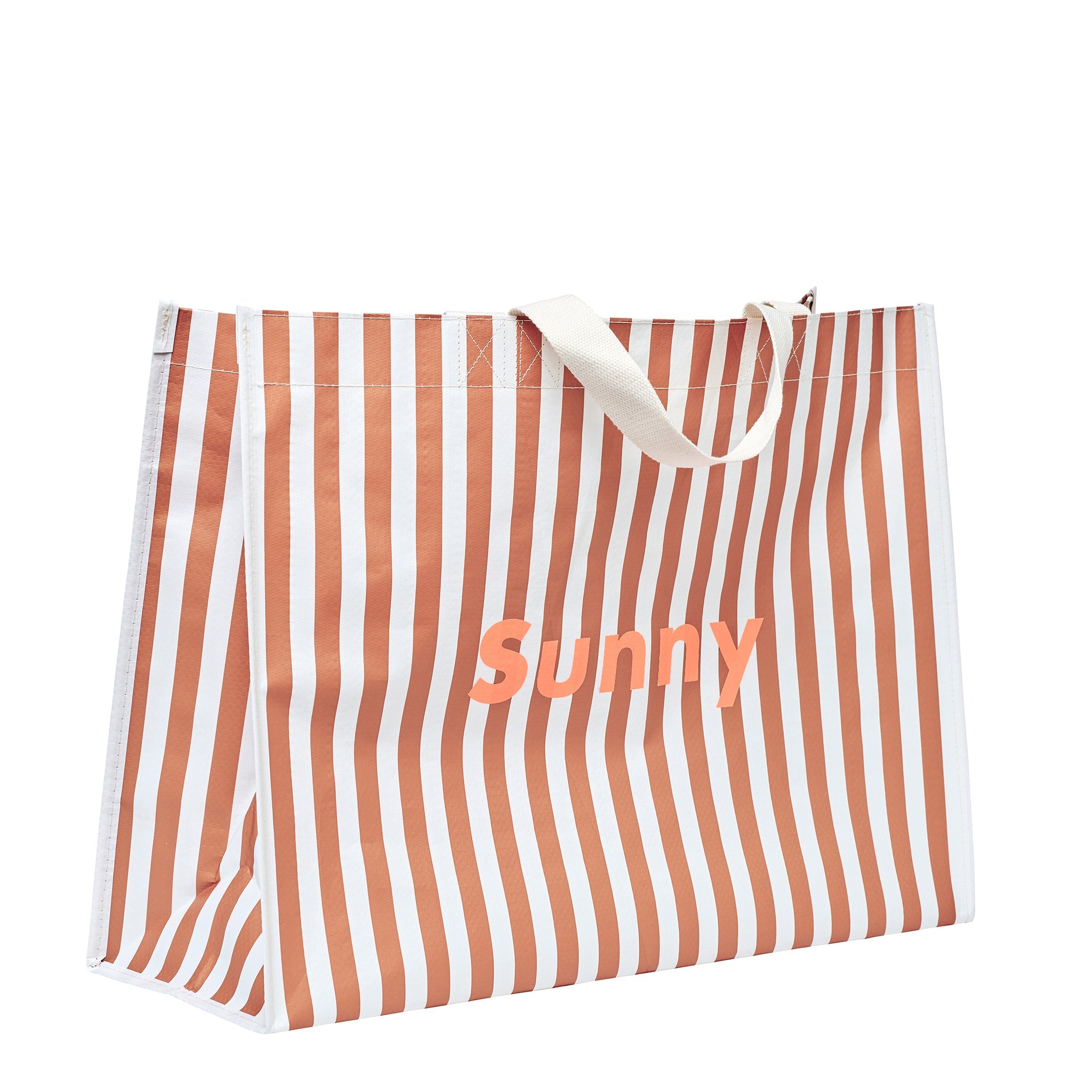 Carryall Beach Bag - Tierra Clay Stripe
