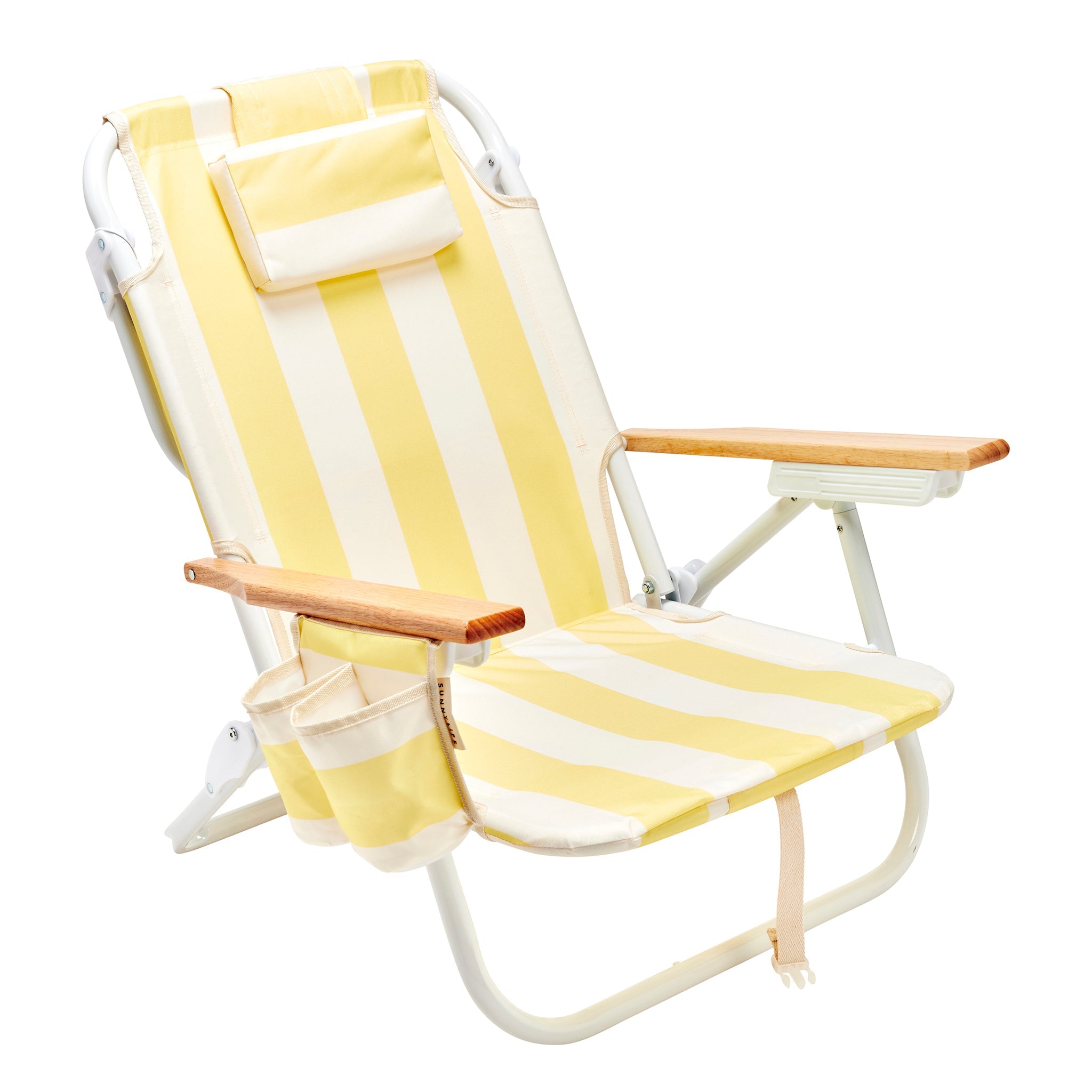 Beach Chair Deluxe - La Mer Limon Stripe