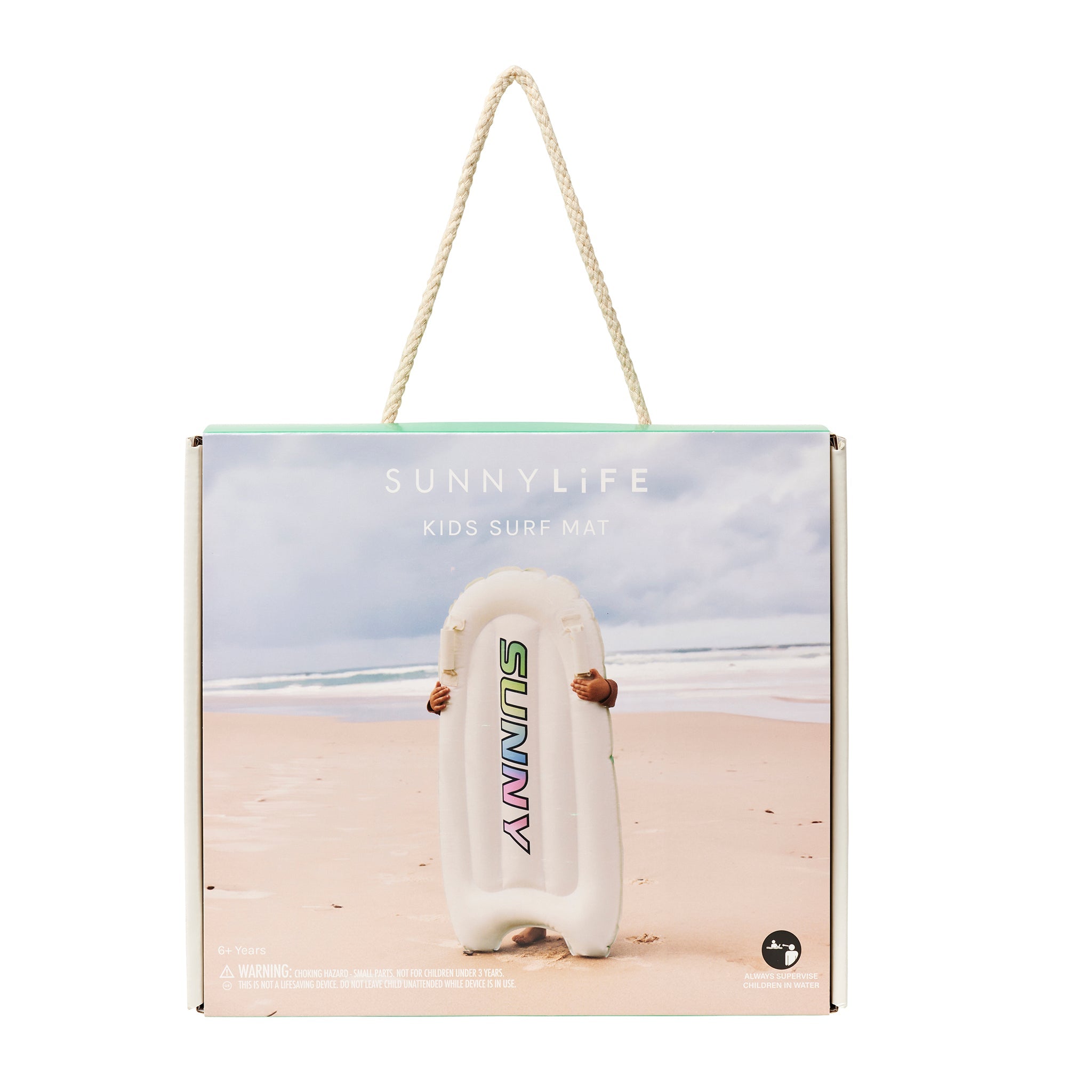 Kids Surf Mat - Cream and Yellow