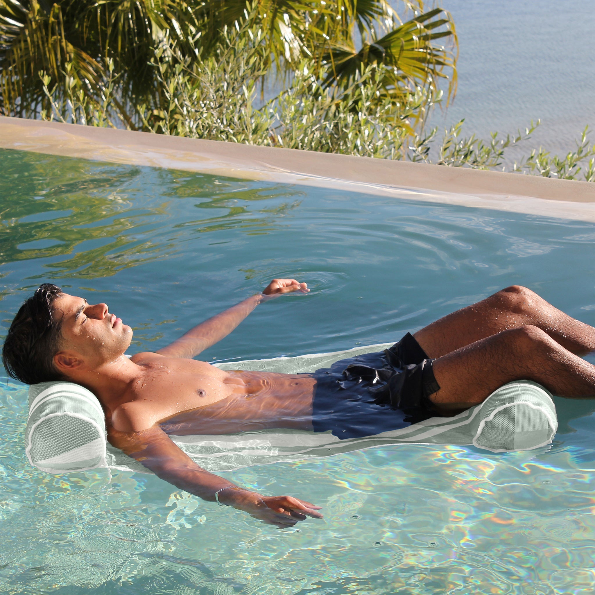 Mesh Hammock Float - Seagrass Seagrass Stripe