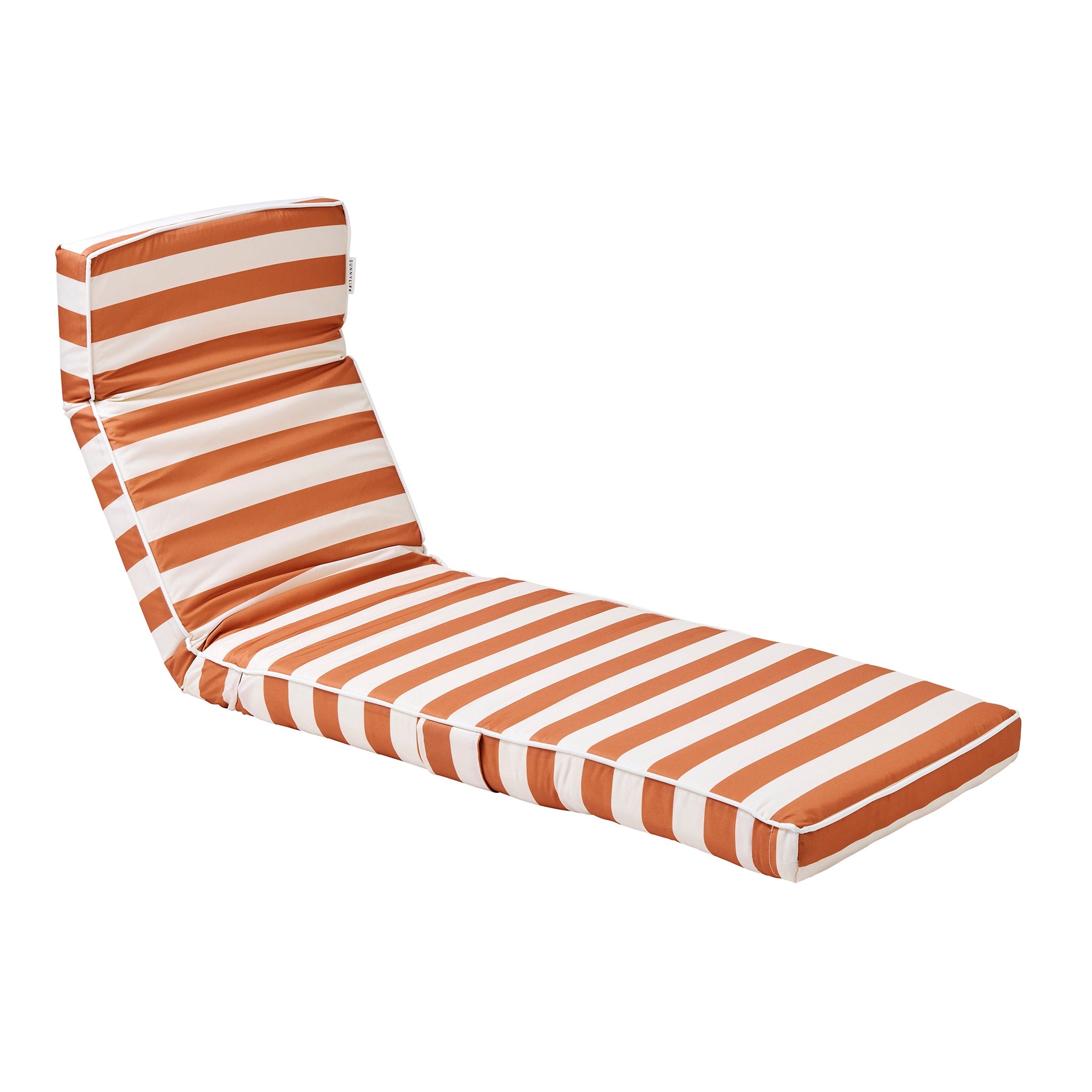The Lounger Chair - Tierra Clay Stripe