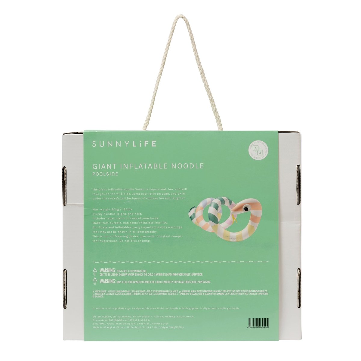 Giant Inflatable Noodle - Poolside