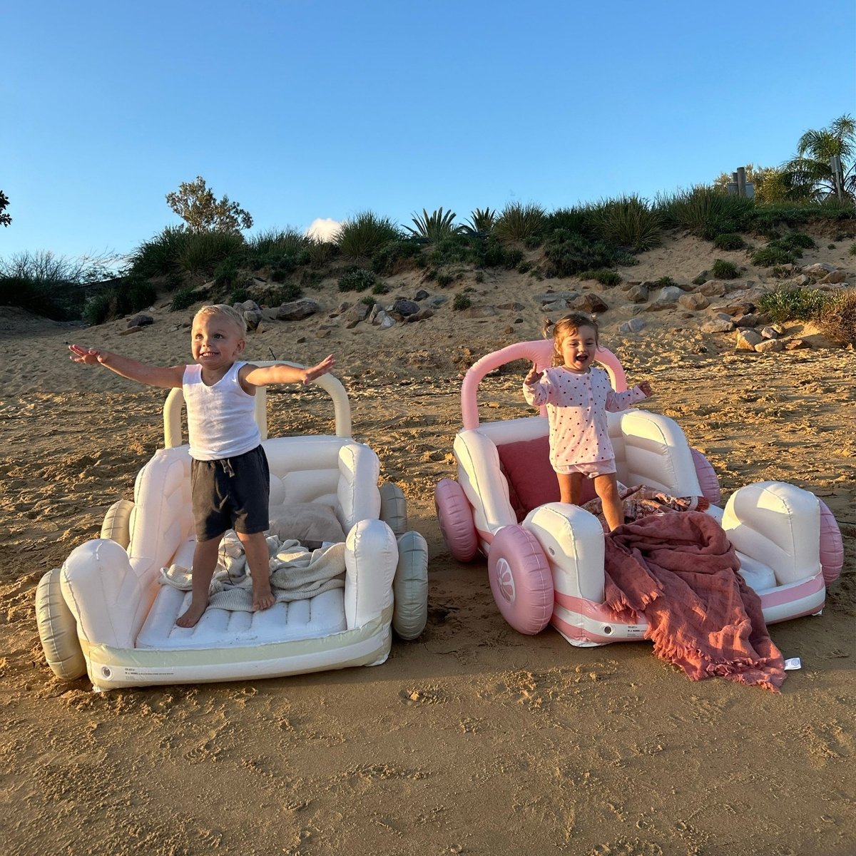 Kids Air Mattress - Summer Van Pink