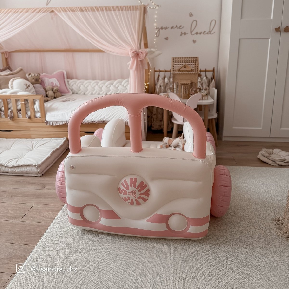 Kids Air Mattress - Summer Van Pink