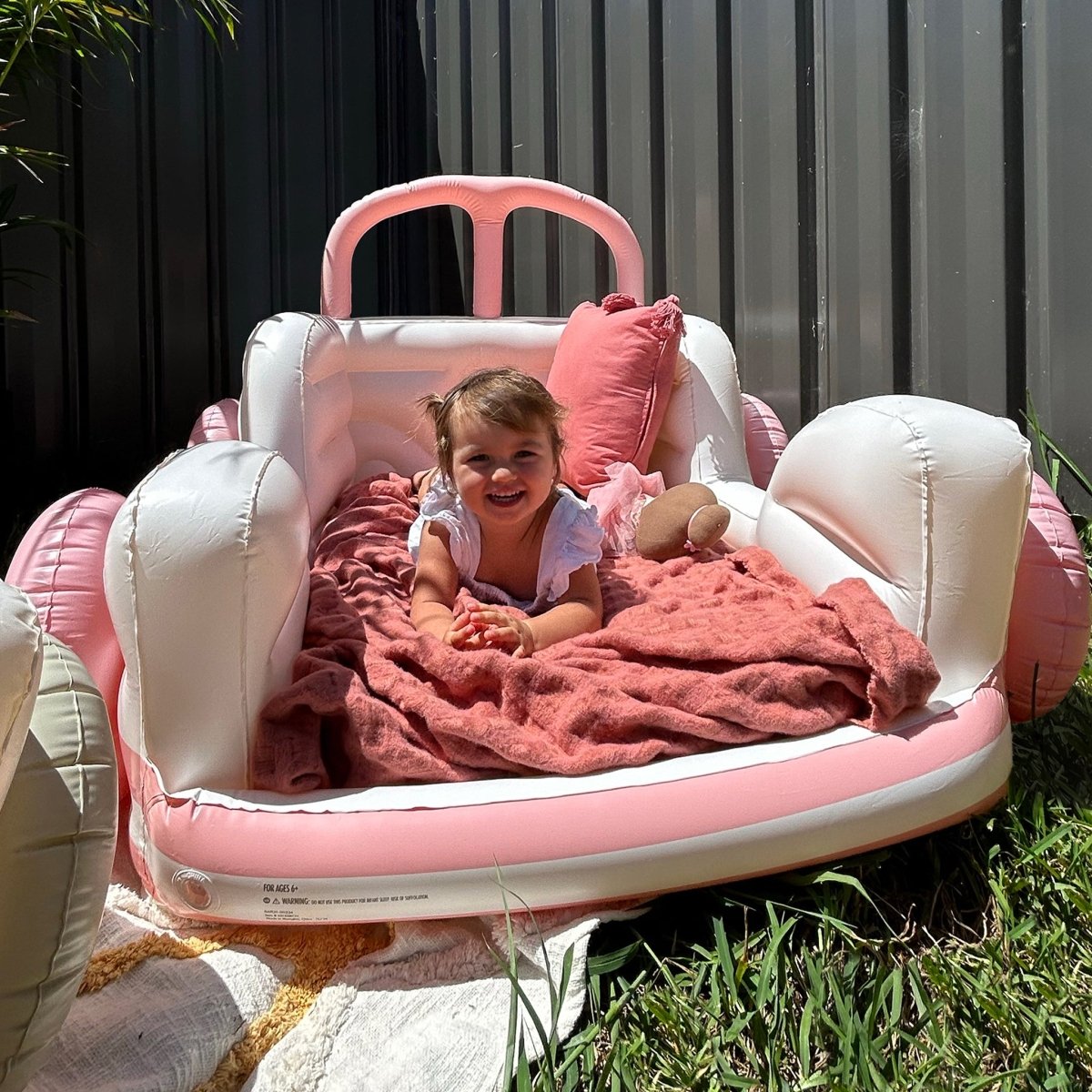 Kids Air Mattress - Summer Van Pink