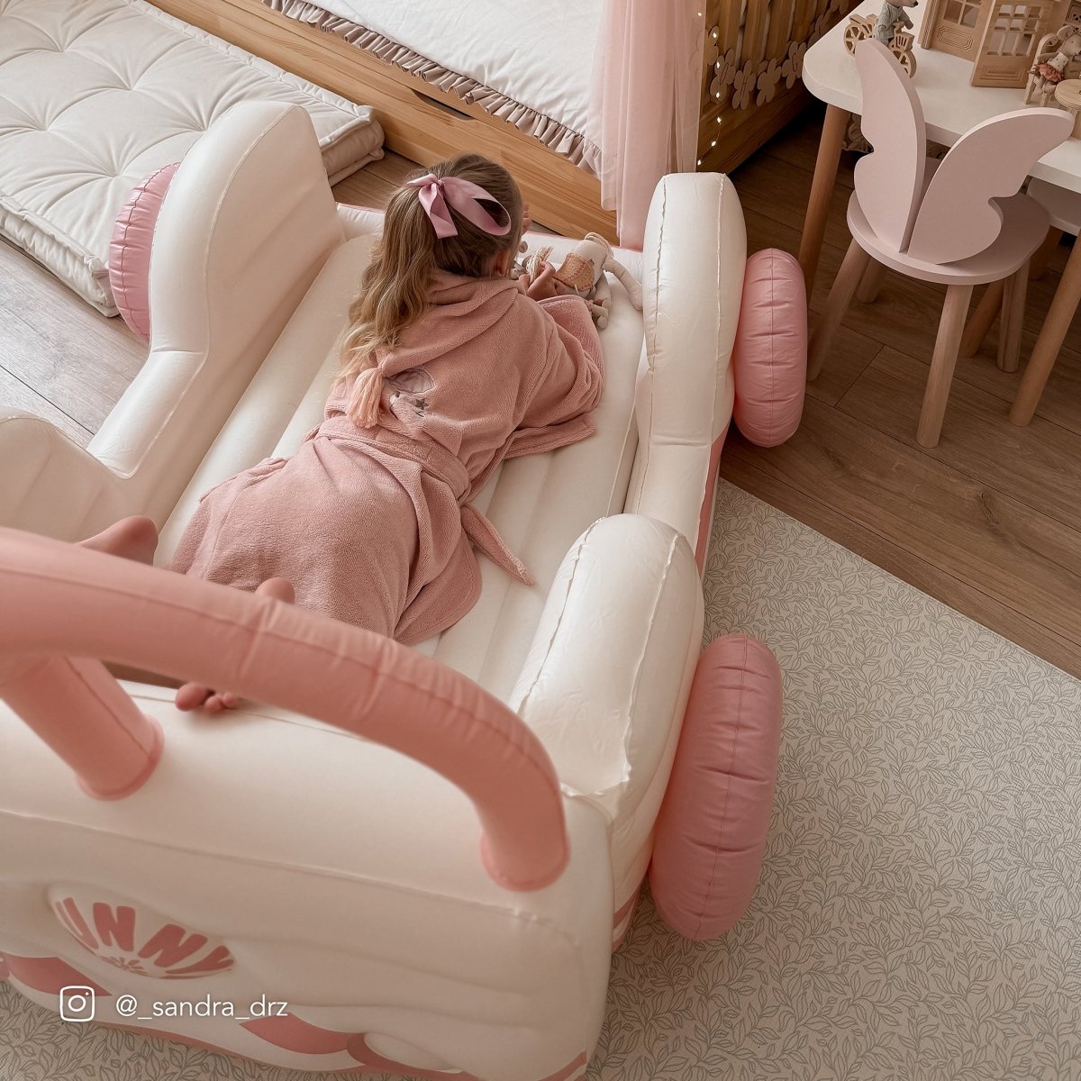 Kids Air Mattress - Summer Van Pink