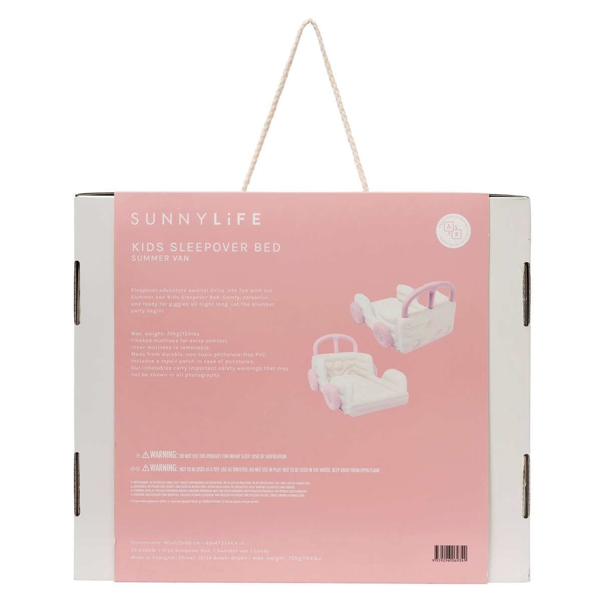 Kids Air Mattress - Summer Van Pink