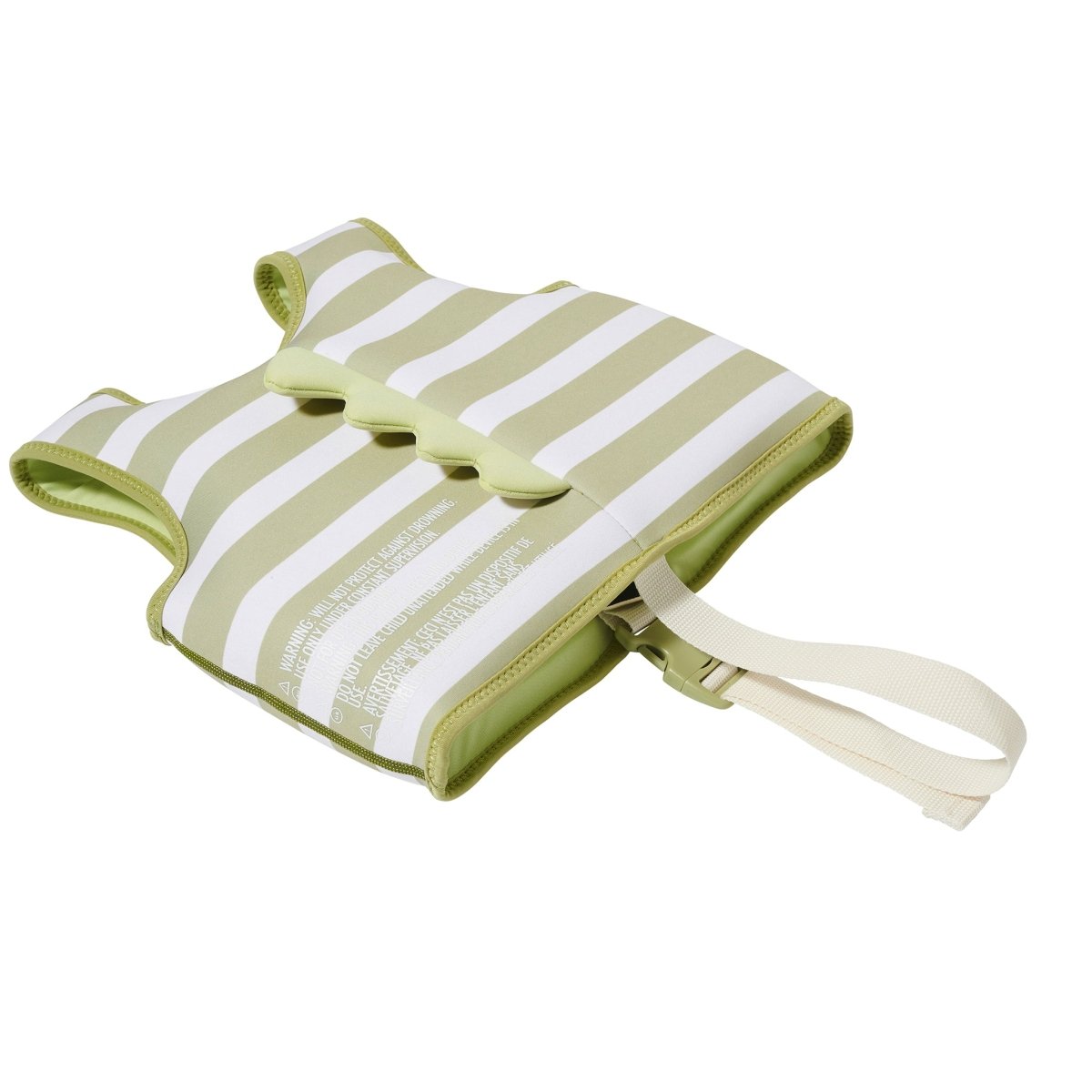 Kids Swim Vest 1-2 - Into the Wild Green Stripe