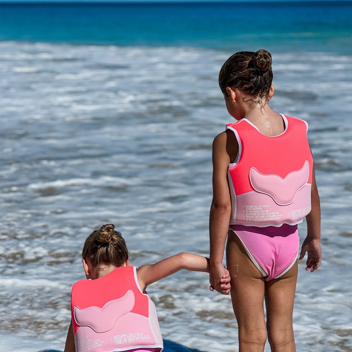 Kids Swim Vest 3-6 - Melody The Mermaid Pink