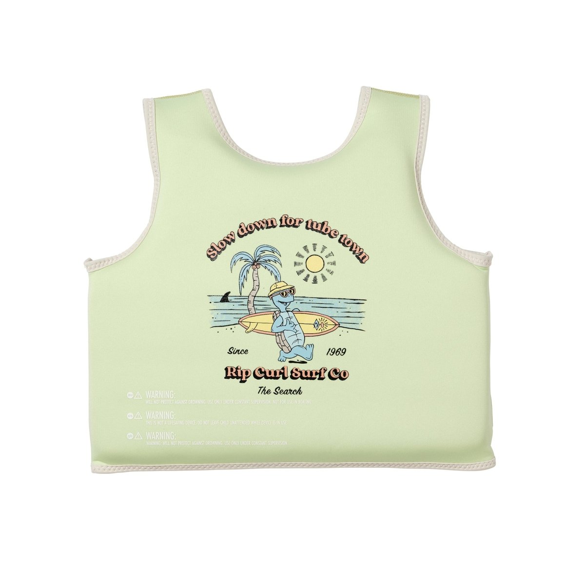 Kids Swim Vest 3-6 - Shred Turtle Green