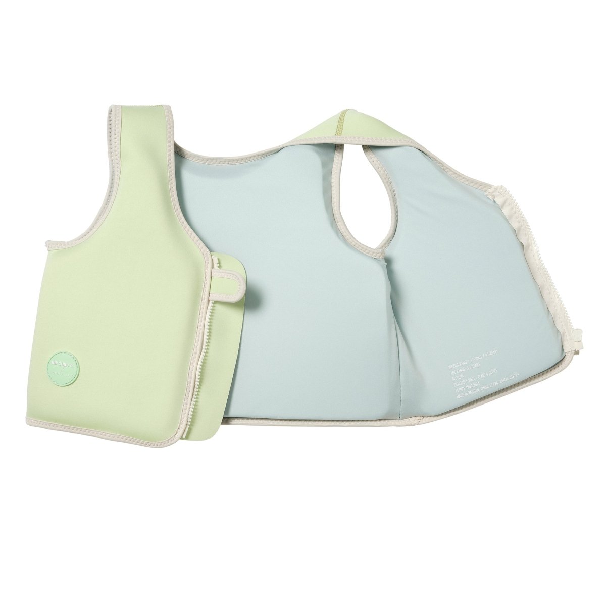 Kids Swim Vest 3-6 - Shred Turtle Green