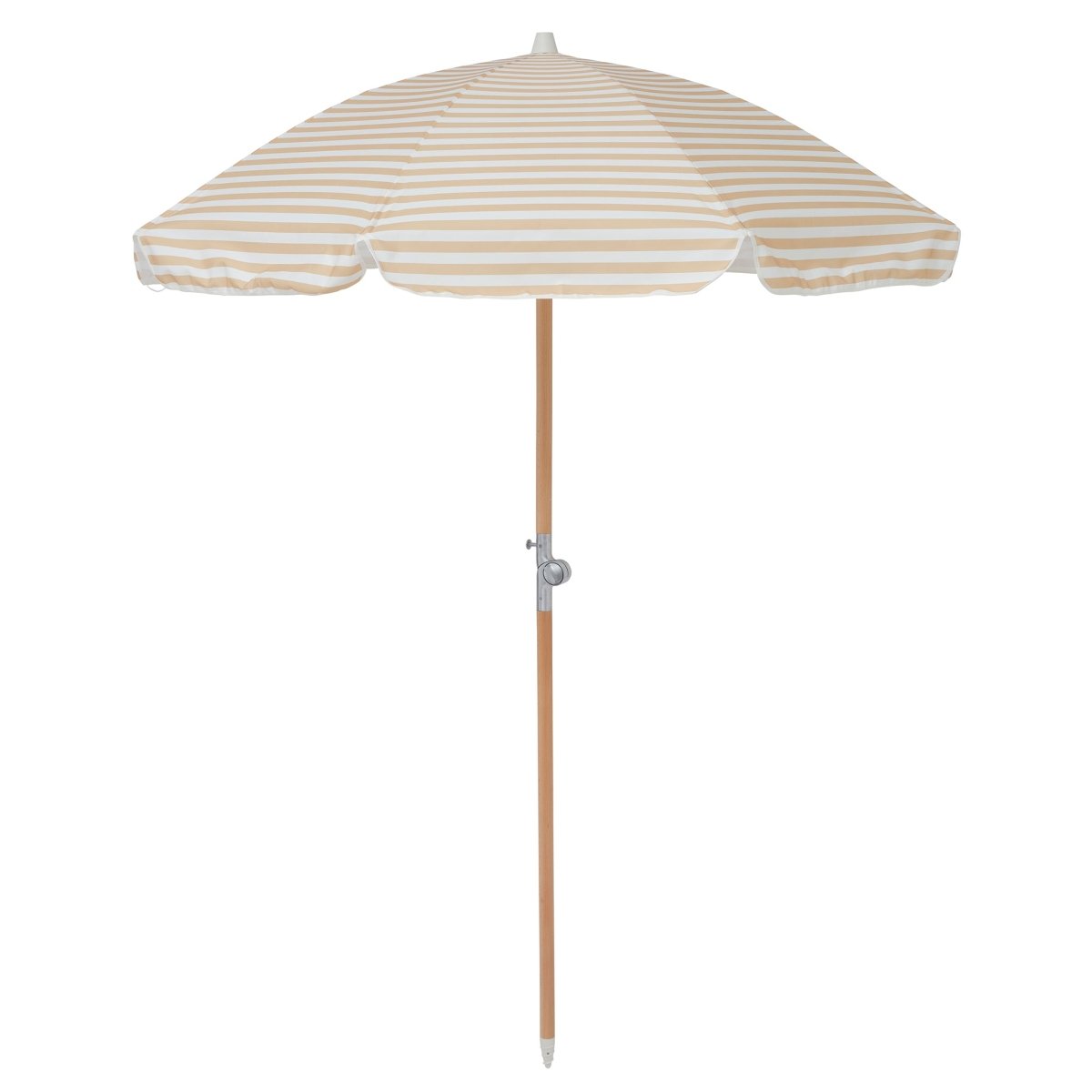 Luxe Beach Umbrella - Butternut Stripe