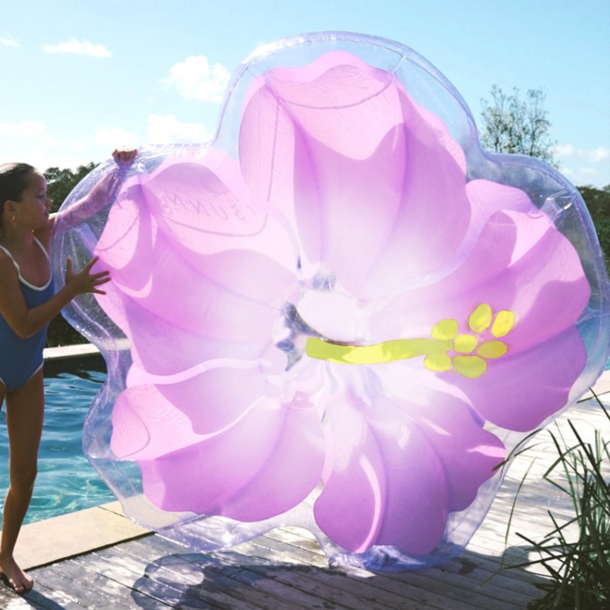 Luxe Lie-On Float - Hibiscus Purple
