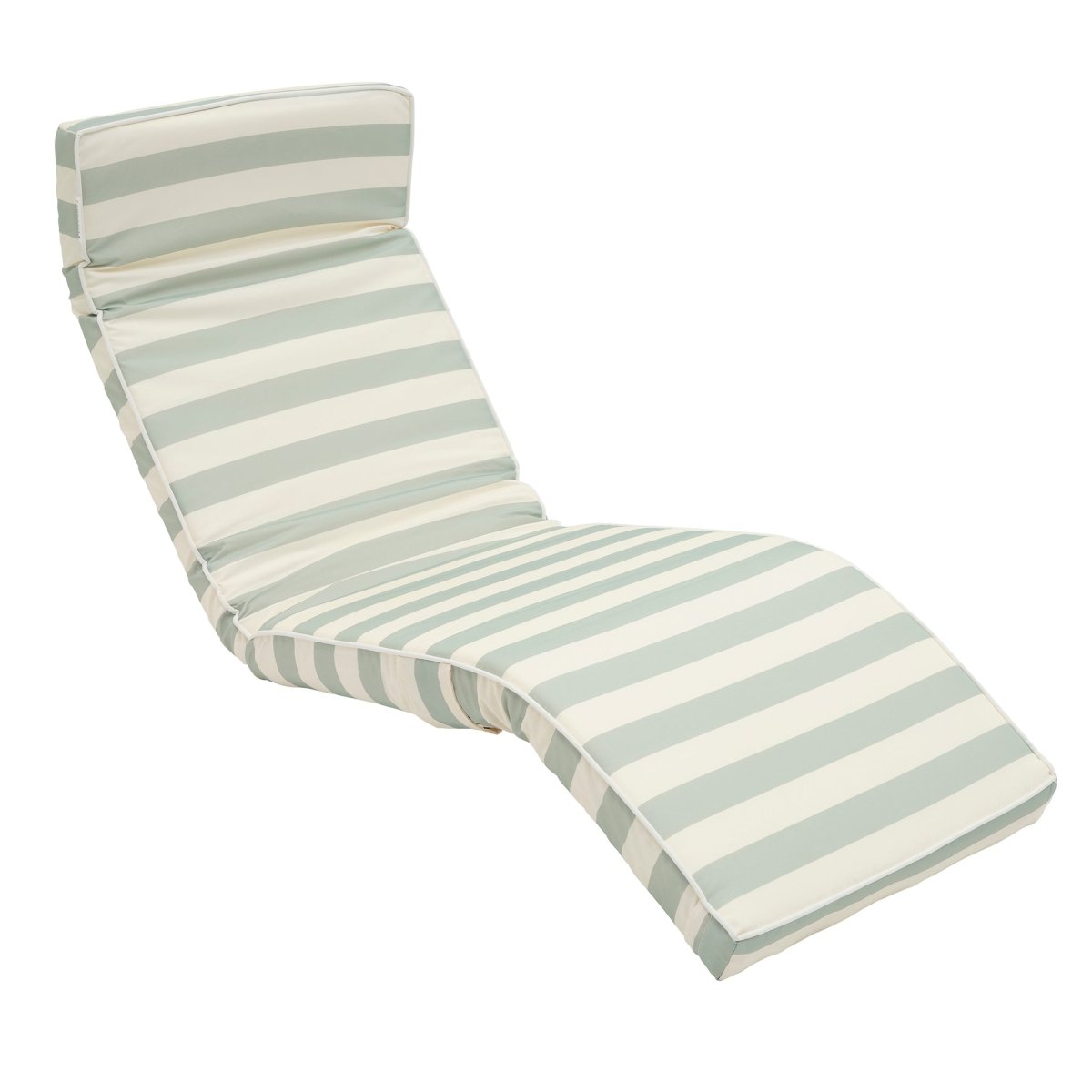 Luxe Lounger Chair - Sea Sage Stripe