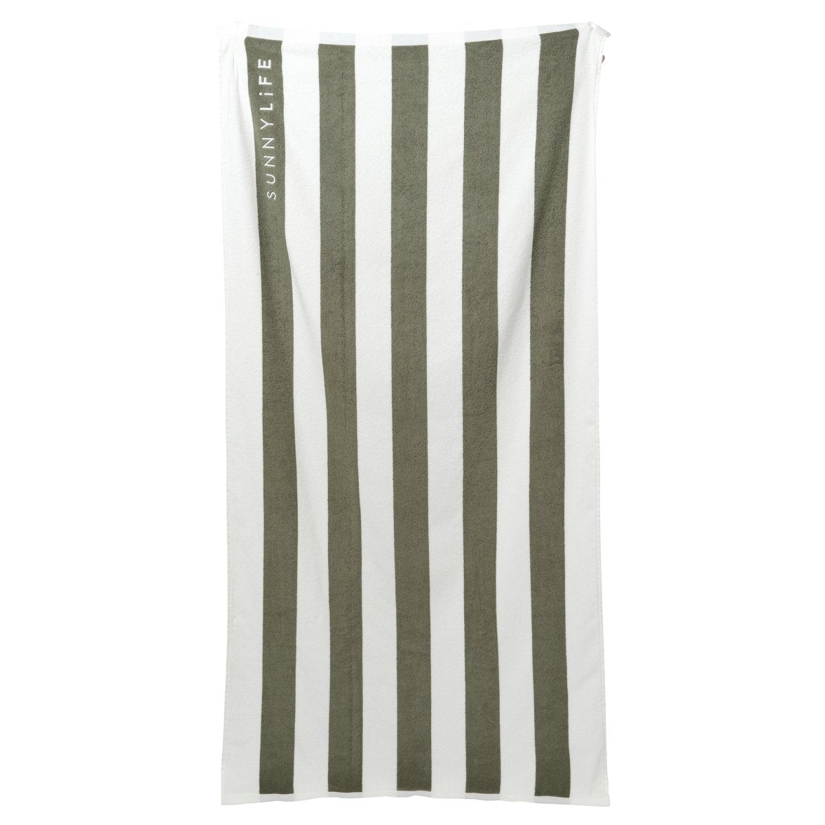 Luxe Towel - The Vacay Olive Stripe