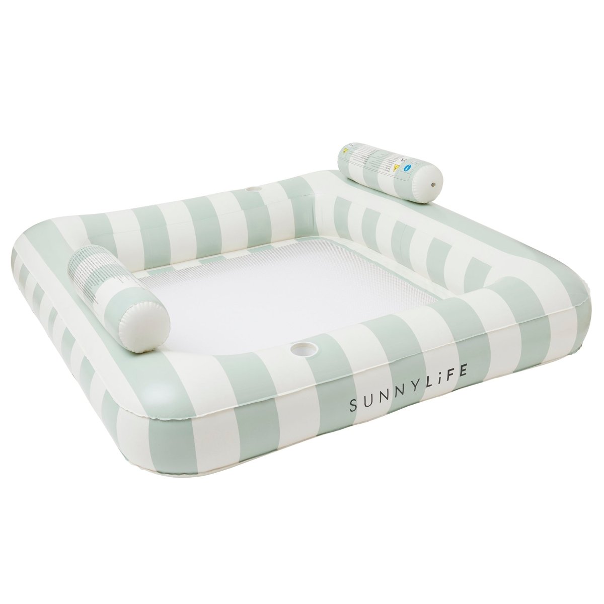 Luxe Twin Hammock Float - The Vacay Olive Stripe