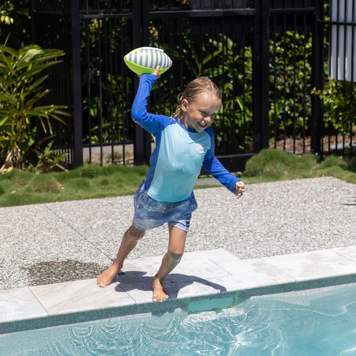 Neoprene Football - Tides Out Neon Yellow