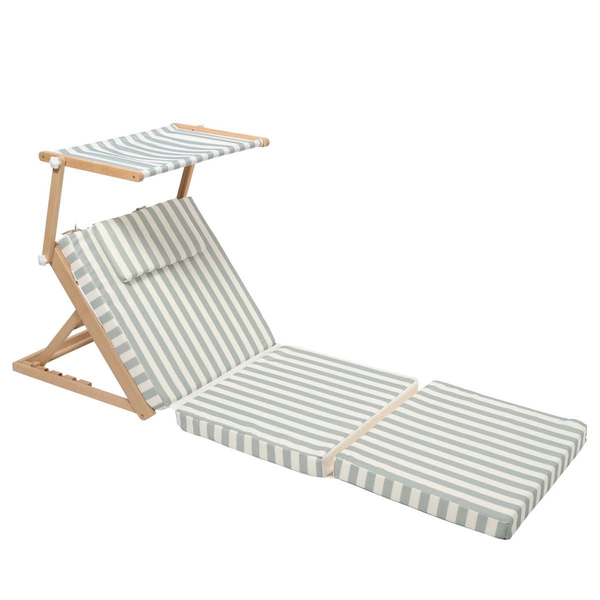Pool House Daybed - La Palma Sage Stripe